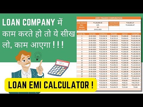 Emi Loan Calculator in Excel | Excel में Emi कैसे Calculate करें | Learning Zone Sanju