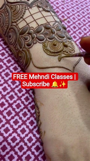 FREE Mehndi Classes | Subscribe 🔔✨Mehndi Tutorial | Free Classes on YouTube