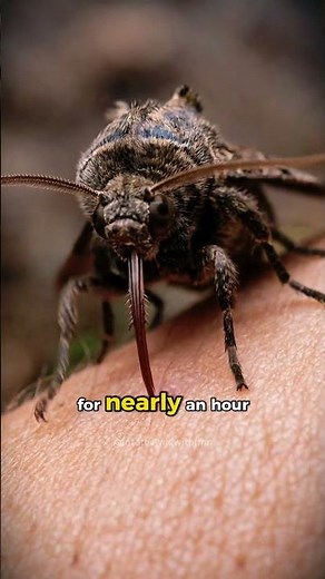 The Only Moth on Earth That Feeds on Blood — And It's Moving Into Cities 🦇 #shorts