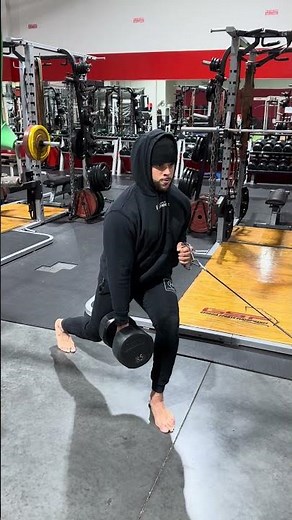 Full Body Strength & Posture! Contralateral Lunge & Cable Row NFL pro Keith Smith #athletictraining