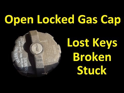 OPEN A LOCKED GAS CAP ~ HOW TO FIX BROKEN OR STUCK DIY ~ DAILY WORK VLOG 2020 0059