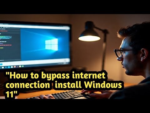 How to bypass internet connection ta install Windows 11