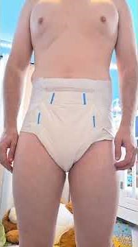 Rearz Mega Inspire+ Adult Diaper Fit Test & Modeling | Size L on 36" Waist
