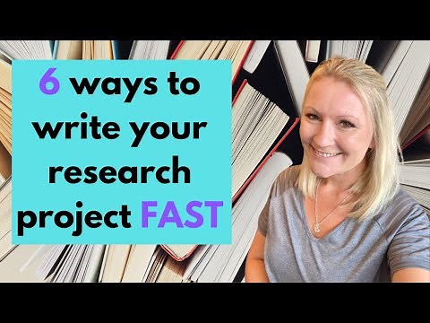 How To Write A Research Project Fast | Write Your Dissertation Fast