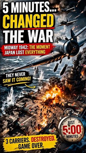 5 Minutes That Changed WWII Forever (Battle of Midway Explained)