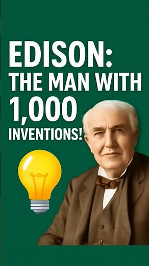 💡 Edison: The Man With 1,000 Inventions?!#Edison #FunFacts