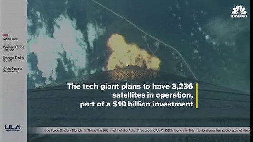 Amazon launches Project Kuiper prototypes to low orbit as tech giant enters satellite internet race