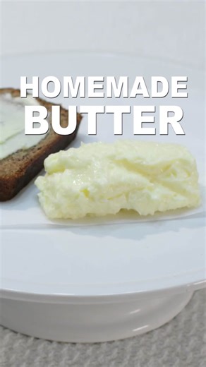 Homemade Butter Recipe in a Jar