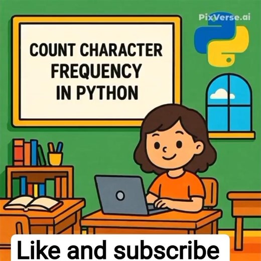 Count Character Frequency in Python | Beginner Friendly 🐍 #PythonForBeginners #CodingForStudents