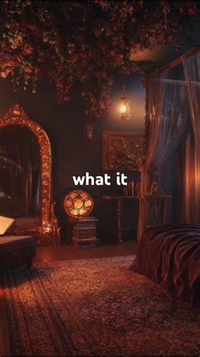 Dark Fairytale Room at Night 🕯️ Sleep Ambience #relax #ambientmusic #mesmerised #luciddream