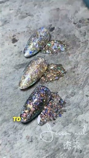 Firework Glitter Se-se Nail Art ✨💥 | Sparkly Gradient Design Tutorial