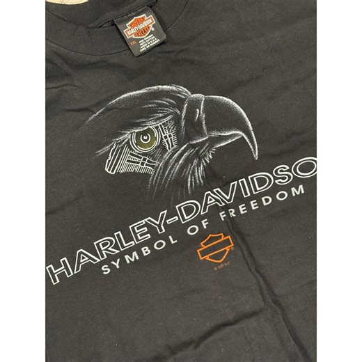 Harley Davidson T Shirt Eagle Graphic New York City Mens XXL Black Cotton - Etsy