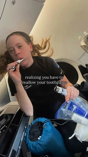 Hayley Arceneaux | In space we didn’t have a sink to spit our toothpaste into, also the spit would just float away, so we had to swallow our toothpaste. We... | Instagram