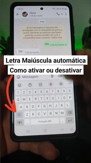Como tirar a letra maiúscula do teclado no celular| ativar e desativar