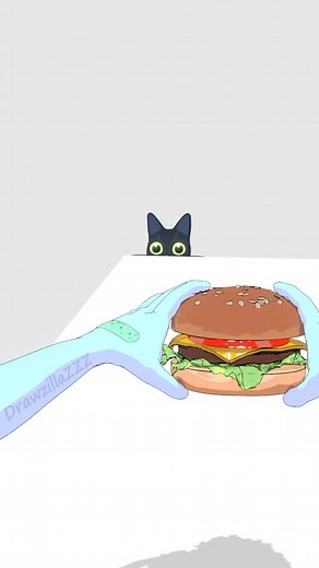 DrawzillaZZZ on Instagram: "Cat burglar | The hungry catz 1 #animation #cat"