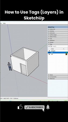 How to Use Tags (Layers) in SketchUp | Organize Your 3D Model Step by Step