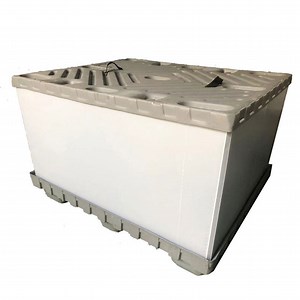 [Hot Item] Stackable Pallet Box Plastic Bulk Container 1350*1150*Height Customized Plastic Sleeve Box