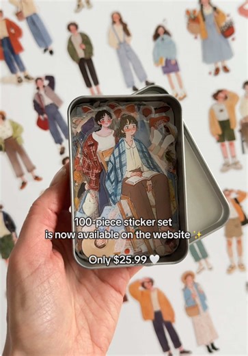 POV: you open a box and it’s 100 stickers of pure aesthetic ✨ Soft tones, romantic details, journal-ready pieces — everything you need to create your own little world 🤍 Available now on the site for $25.99 🫶