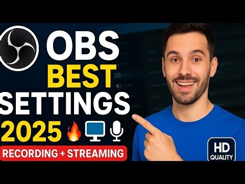 OBS Studio BEST Settings 2025 🔥 | No Lag Recording & Streaming HD Quality