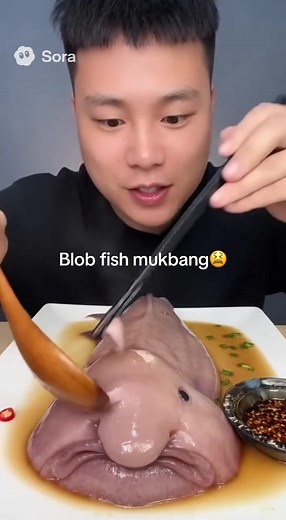 Sora (@zoraai2)’s video of blobfish