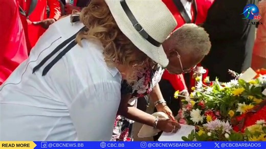 The St. George Parish Church was a sea of red as scores of Barbadians paid their respects to popular disc jockey Curt Hinds, also known as "King Scorpion," who passed away on August 14 following a brief illness. The beloved DJ was a familiar voice on Q 100.7 FM. Video: Christopher Wood #CBCNewsBarbados | CBC News Barbados