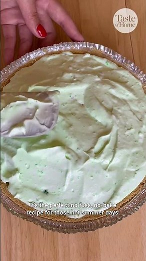 This Key lime yogurt pie is like captured sunshine in a cool, creamy, no-bake dessert. 🍋‍🟩⁠