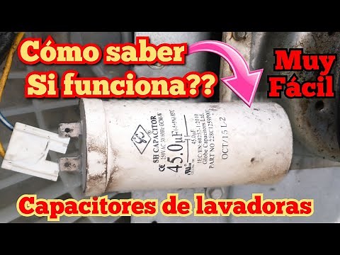 cómo saber si funciona un Capacitor de Lavadora