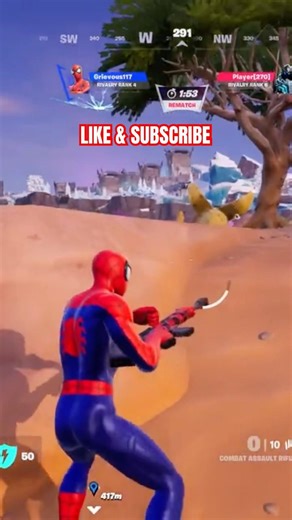 Fortnite: Battle Royale Rivalry Match Gameplay | Spider-Man
