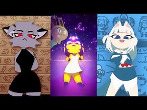 SATURN CAT vs ANKHA ZONE vs Gura Shark dance battle #ankha #squidgame #sky (animation meme)