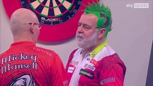 Peter Wright clears the first hurdle