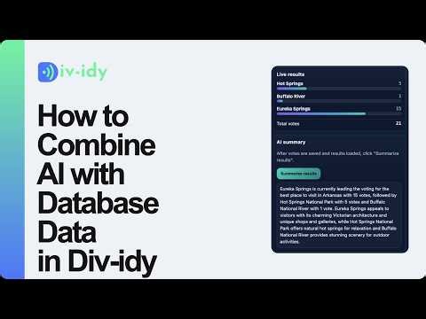 How to combine AI with database data
