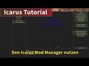How do I use the Icarus Mod Manager?