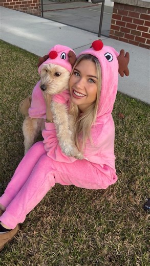 𝐌𝐚𝐲𝐚 𝐀𝐥𝐥𝐞𝐠𝐫𝐚 on Instagram: "Just a couple of reindeer’s 🦌🎄@FashionNova 🔎Pup And Me Reindeer Plush PJ Jumpsuit Onesie Set #fashionnova#doodlesofinsta #matchingpjs#christmasjammies#dogsofatlanta"