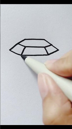 "How to Draw a Diamond Easily | Step-by-Step Drawing for Beginners 💎✏️"