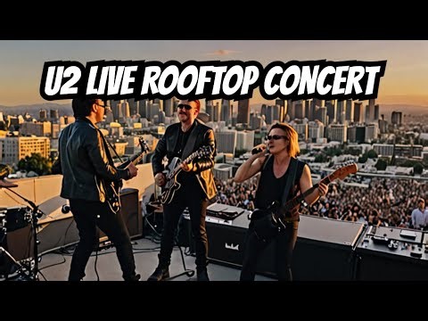 U2 Rocks Downtown LA: Rooftop Performance