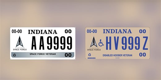 Gov. Braun unveils new license plate design for U.S. Space Force veterans