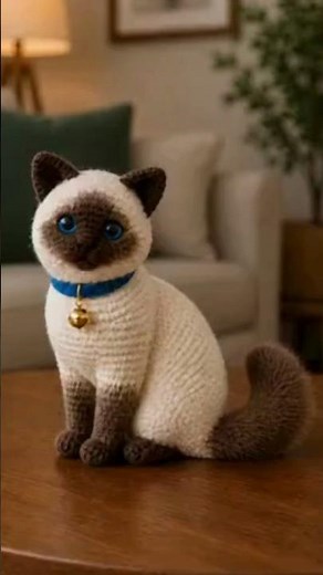 🧶💥 GATINHO AMIGURUMI | 🐱 CROCHET CAT | GATITO AMIGURUMI | GATO PATTERN #shorts