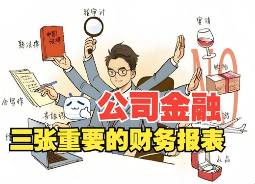 公司金融：三张重要的财务报表