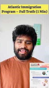 Atlantic Immigration Program (AIP) – Job Reality in 1 Minute #careofcanadatv