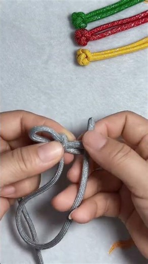 How to easily weave a diamond knot