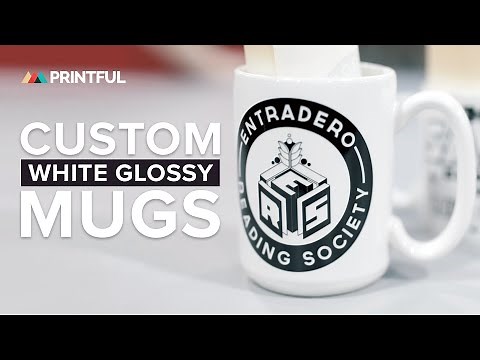 Custom printed mugs: Printful showcase