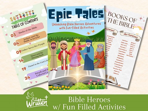 Sunday School Lessons Bible Heroes Adventures Fun Filled Activities Faith Bible Worksheets Pdf Printable Christian Lessons for Kids Ministry - Etsy