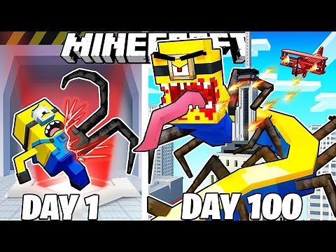 I Survived 100 Days as MINION.exe in Minecraft!
