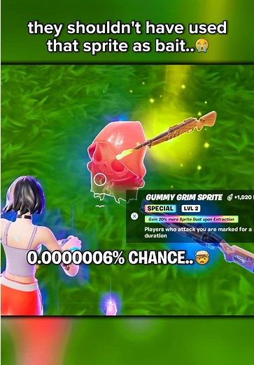 How Rare Is the Gummy Grim Sprite in Fortnite?