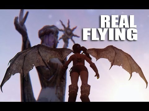Skyrim | Real Flying Mod Tutorial And Test!