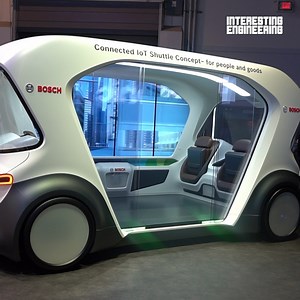 This is an autonomous shuttle by Bosch. | Interesting Engineering