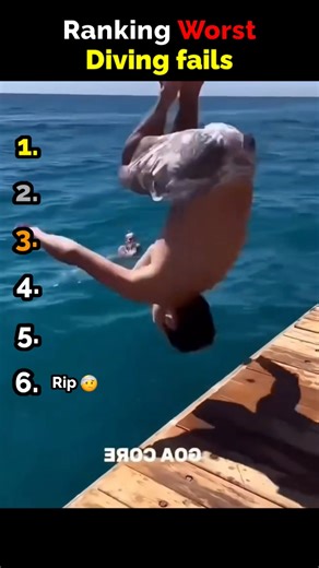 Ranking the Worst Diving Fails Ever 😂💦 #ranking #viral #usa #usacontent #america #usaaudience #fails