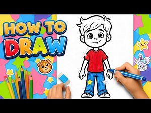 How to Draw a Boy | Drawing and Coloring for Kids and Beginners | Draw For Kids