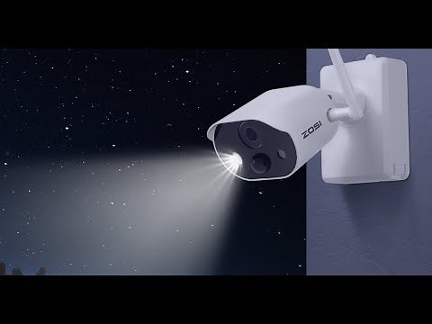 C306 Wire-Free Battery Camera with Sound & Light Alarm- ZOSI Security Camera
