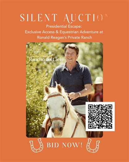 Truly the experience of a lifetime—join Barbara Riggs, former Deputy Director of the Secret Service, on an ultra-exclusive riding experience at Ronald Reagan’s 688-acre ranch in the mountains above Santa Barbara. Rancho del Cielo served as the Western White House for 8 years and as the private retreat of President Reagan and his wife, Nancy, for nearly 25 years. This three-night, four-day stay includes an all-day private ride and tour at the Rancho del Cielo, insights into Reagan’s life at the R